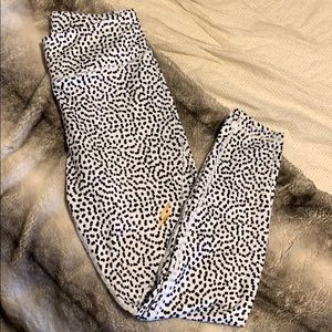Do You Even white speckle leggings